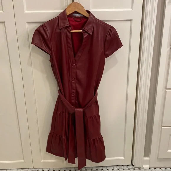 Tart Dresses | Tart Vegan Leather Dress | Color: Red | Size: S | Corobben's Closet